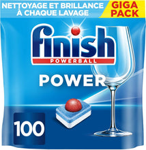 Charger l'image dans la galerie, Finish Pastilles Lave-Vaisselle Powerball Comprimé Sans parfum - 100 Tablettes Lave-Vaisselle