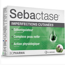 Charger l'image dans la galerie, 3C Pharma Sebactase 30 comprimés