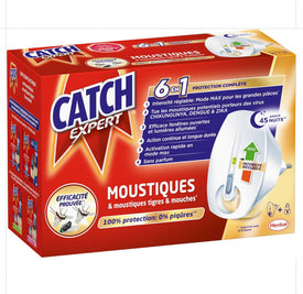 CATCH Expert Diffuseur Electrique Liquide Anti-Moustique - 45 Nuits - lot de 3
