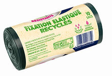 Charger l'image dans la galerie, cofresco Handy Bag 10 Sacs Poubelle 50 L, Poignées Coulissantes, Fixation Élastique, Recyclés, Résistant, Anti-Fuites, 68 x 73 cm, Vert Foncé, Opaque lot de 3 - Nature Linking