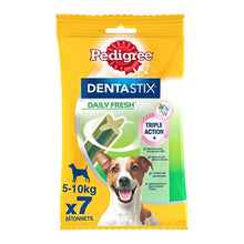 Charger l'image dans la galerie, Pedigree Dentastix Fresh - Friandises pour petit chien, 70 bâtonnets à mâcher pour l'hygiène bucco-dentaire (10 sachets de 7 Sticks) - Nature Linking