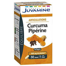 Charger l'image dans la galerie, Juvamine JUVAMINE ARTICULATIONS - CURCUMA PIPERINE, 30 gélules - Nature Linking