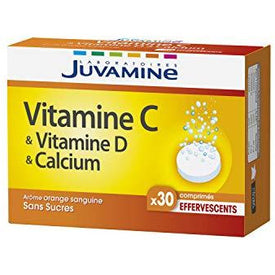 Juvamine - Vitamine C Vitamine D & Calcium, 30 Comprimés Effervescents - Nature Linking