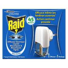 Charger l'image dans la galerie, Raid Diffuseur Electrique Liquide Anti-Moustiques 45 Nuits 1 Diffuseur + 1 Recharge 27ml - Nature Linking