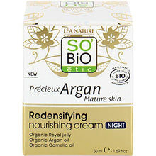 Charger l'image dans la galerie, SO'BIO ÉTIC Crème Nutritive Redensifiante Nuit Précieux Argan Peaux Matures - Nature Linking
