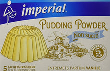 Charger l'image dans la galerie, Imperial Pudding Powder Préparation Pour Pudding Non Sucré Vanillé 5 Sachets Fraîcheur Pour 5 Personnes - Lot de 6 - Nature Linking