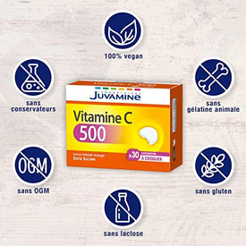 Juvamine VITAMINE C 500, 30 comprimés à croquer - Nature Linking