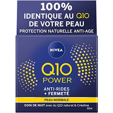 Charger l'image dans la galerie, NIVEA Q10 Power Soin de Nuit Anti-Rides +Fermeté (1x50ml), crème anti-âge enrichie en Q10 &amp; 10X plus de créatine, crème hydratante, soin visage femme régénérant - Nature Linking