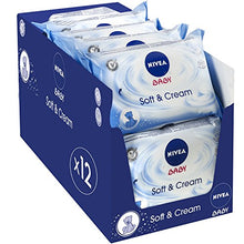 Charger l'image dans la galerie, Nivea Baby Soft &amp; Cream Lingettes Bébé - 12*63 Lingettes