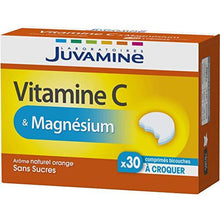 Charger l'image dans la galerie, Juvamine VITAMINE C &amp; MAGNESIUM, 30 comprimés à croquer - Nature Linking