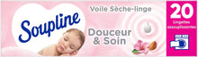 Charger l'image dans la galerie, SOUPLINE - Voiles Sèche-Linge Adoucissants Douceur &amp; Soin 20 Lingettes - lot de 2