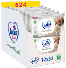 Charger l'image dans la galerie, Lotus Baby Douceur Naturelle - 12*52 lingettes