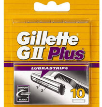 Charger l'image dans la galerie, Gillette Lames de Rasoir Homme GII Plus Lubrastrip - 10 Lames de Recharges