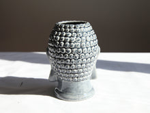 Charger l'image dans la galerie, Cache-pot tête de bouddha en céramique couleur bleu- hauteur 20CM