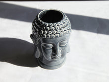 Charger l'image dans la galerie, Cache-pot tête de bouddha en céramique couleur bleu- hauteur 20CM