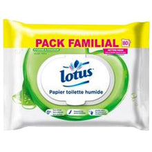 Charger l'image dans la galerie, Lotus Papier Toilette Humide Aloé Véra 80 Lingettes - lot de 4